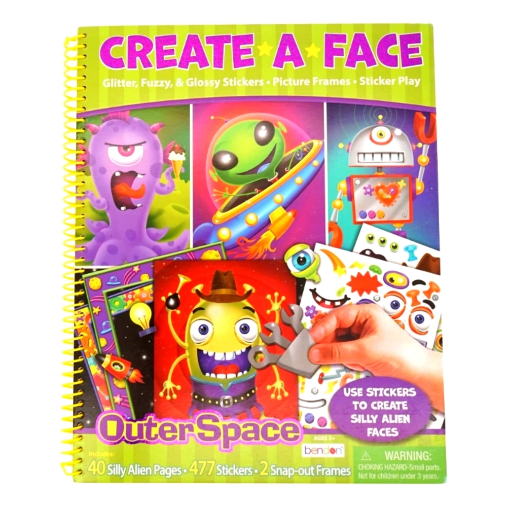 Create A Face sticker & activity book!
